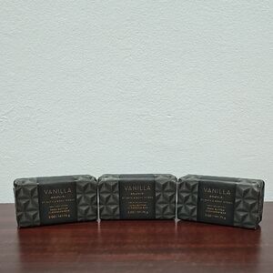 Bath & Body Works VANILLA NOIR 3 Piece Bar Soap Bundle Set